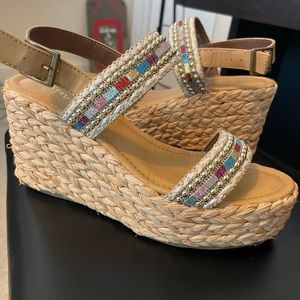 Y•Not? Ladies wedge heels sz 10